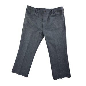 Vintage Wrangler Pants Mens 40x28 Blue Wrancher Dress Jean Western Creased 82HU